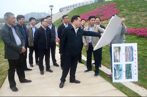 上饒市人大副主任、鄱陽(yáng)縣縣委書記張禎祥蒞臨新昌南湖西河濕地公園項(xiàng)目